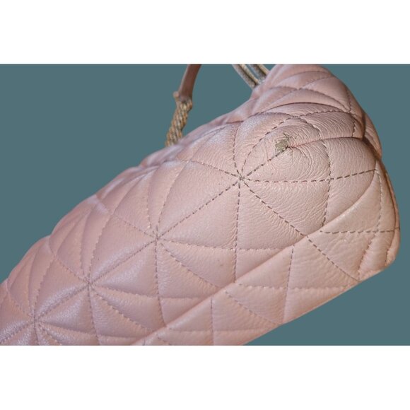 Kate Spade Leather Pink Quilted Classic Feminine Quiet Luxury Shoulder Chain Bag - Picture 7 of 15